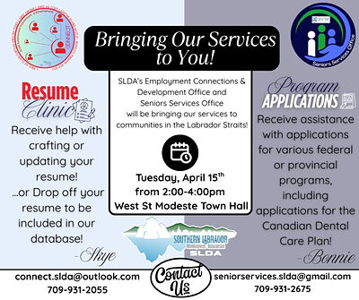 SLDA is bringing their services to you!